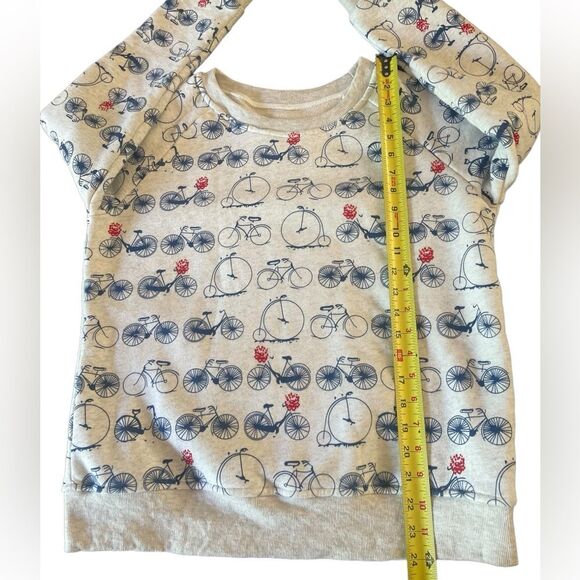 L A Soul Bicycle Cycle Print Crew Neck Pullover Sweatshirt Women Size Medium - Picture 9 of 10